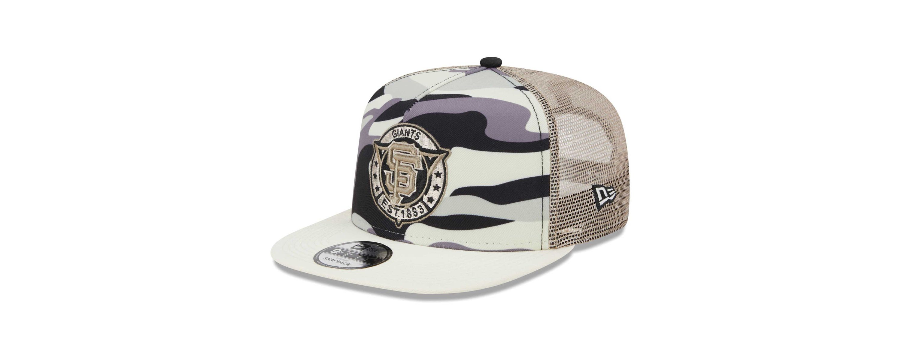 MLB San Francisco Giants Chrome A-Frame 9FIFTY Trucker Snapback Hat