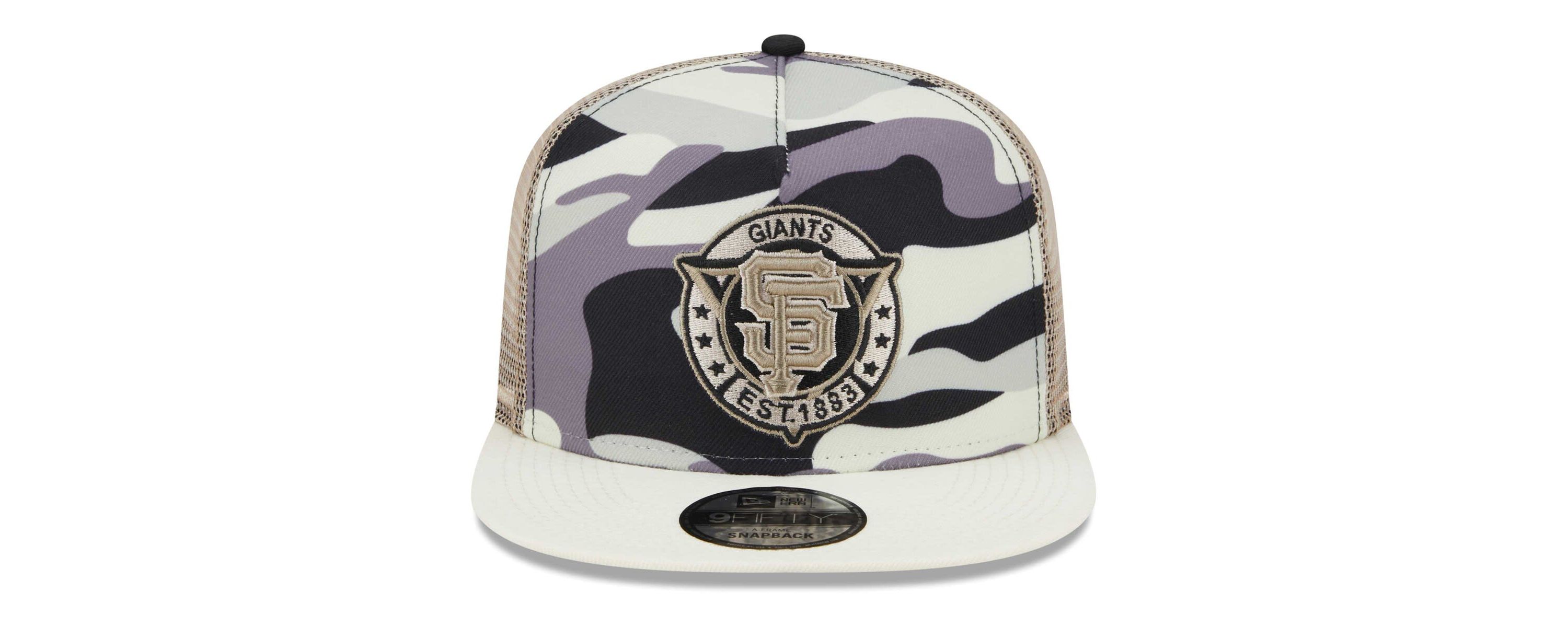 MLB San Francisco Giants Chrome A-Frame 9FIFTY Trucker Snapback Hat