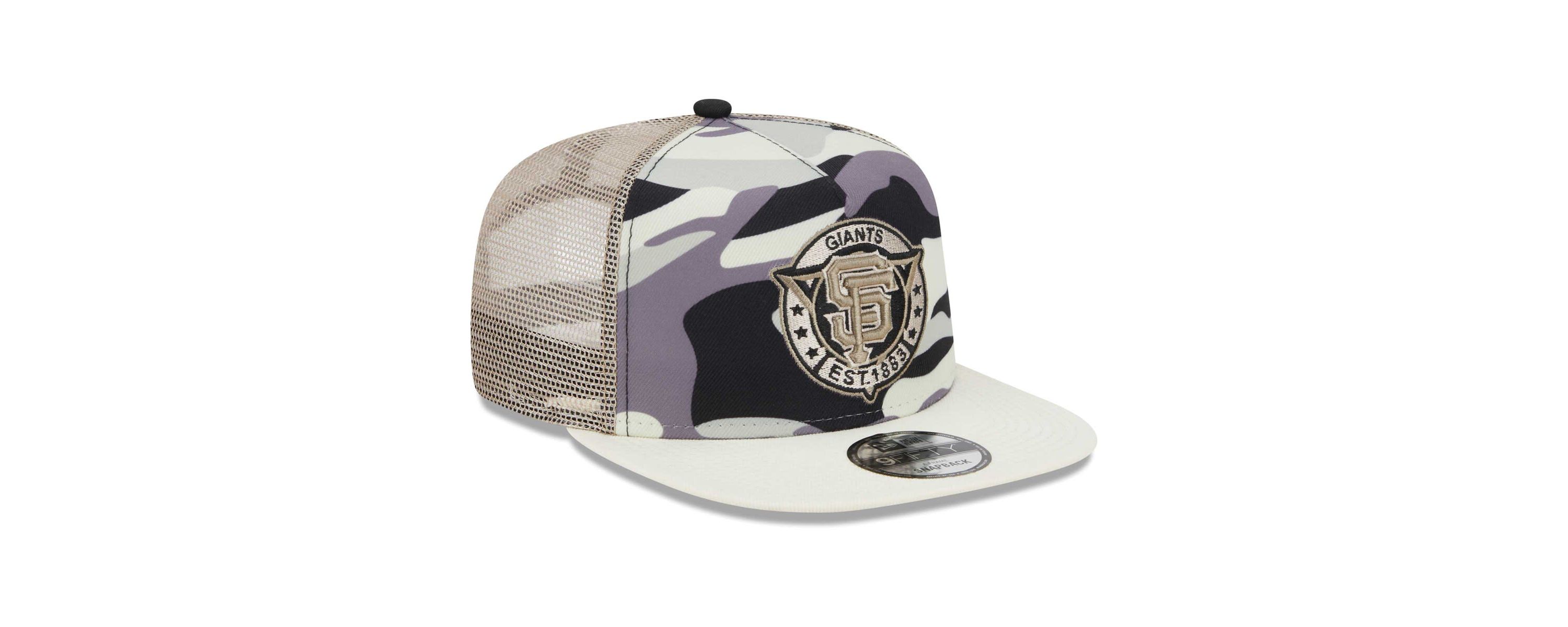 MLB San Francisco Giants Chrome A-Frame 9FIFTY Trucker Snapback Hat