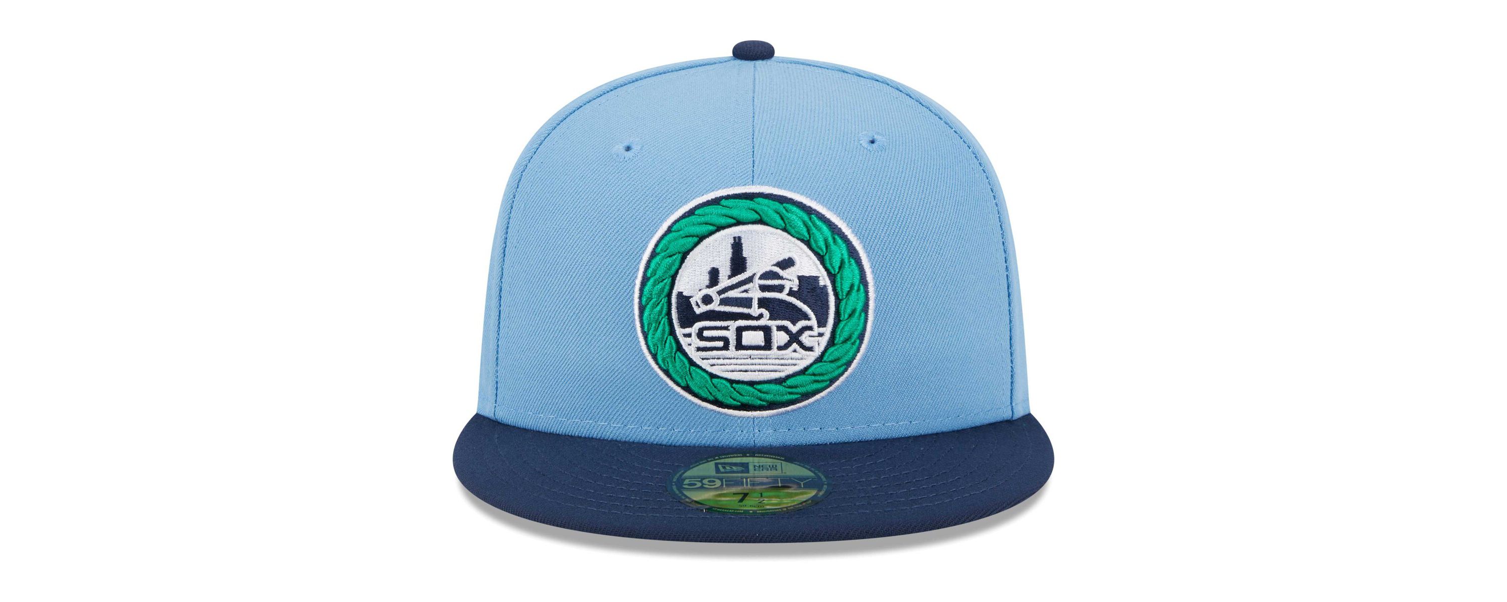 Chicago White Sox MLB Light Blue/Navy Chicago Sox Undervisor 59FIFTY Fitted Hat