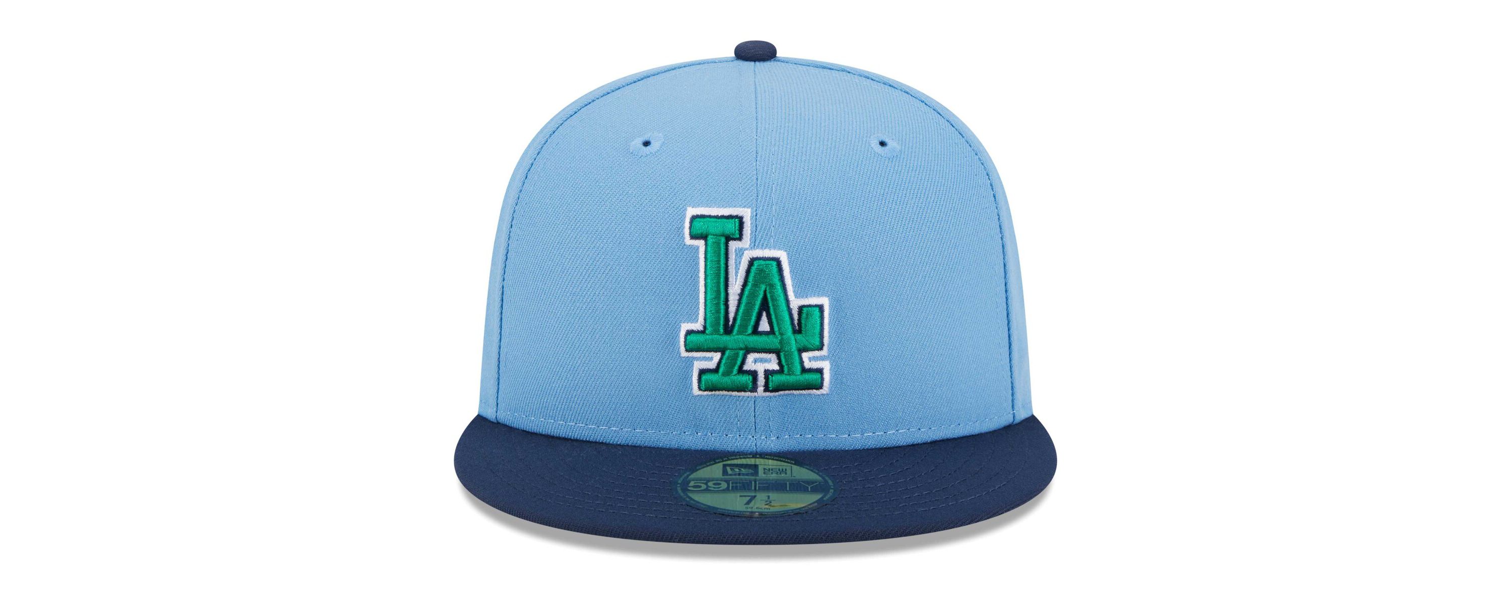 MLB Light Blue/Navy Los Angeles Dodgers Undervisor 59FIFTY Fitted Hat