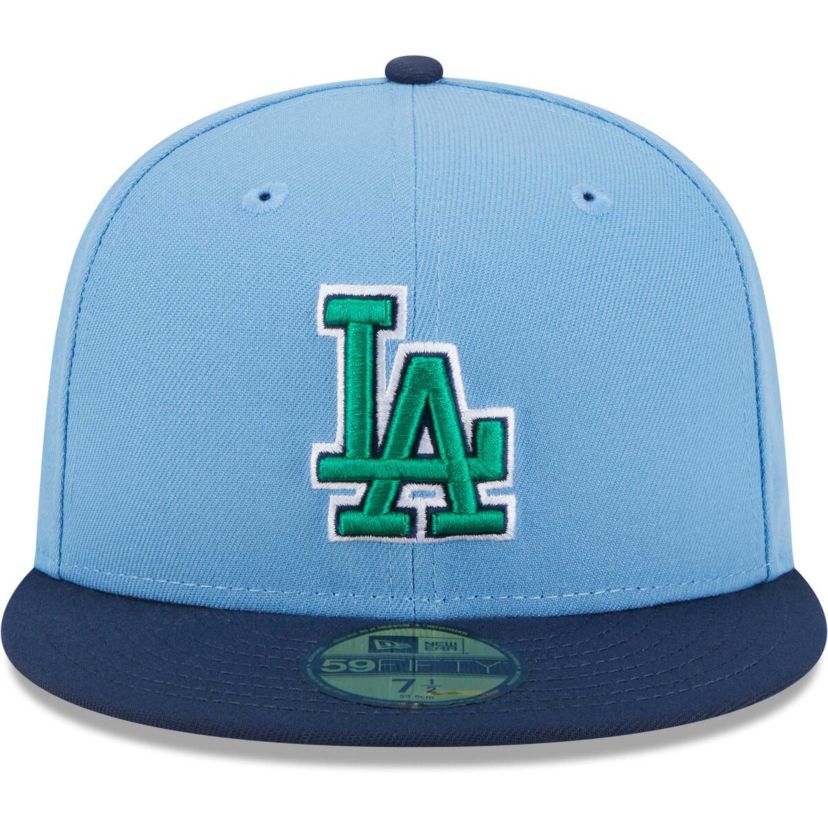 MLB Light Blue/Navy Los Angeles Dodgers Undervisor 59FIFTY Fitted Hat