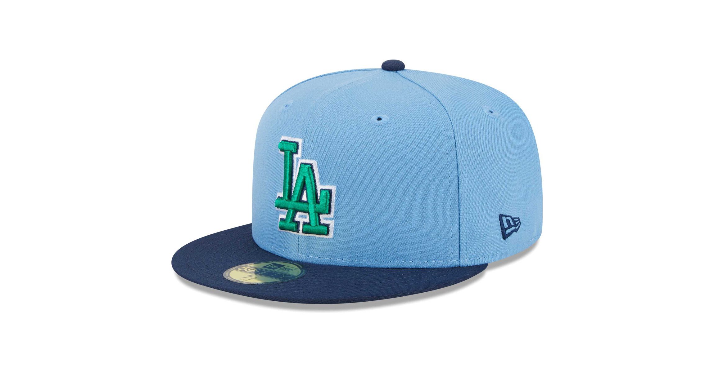 MLB Light Blue/Navy Los Angeles Dodgers Undervisor 59FIFTY Fitted Hat