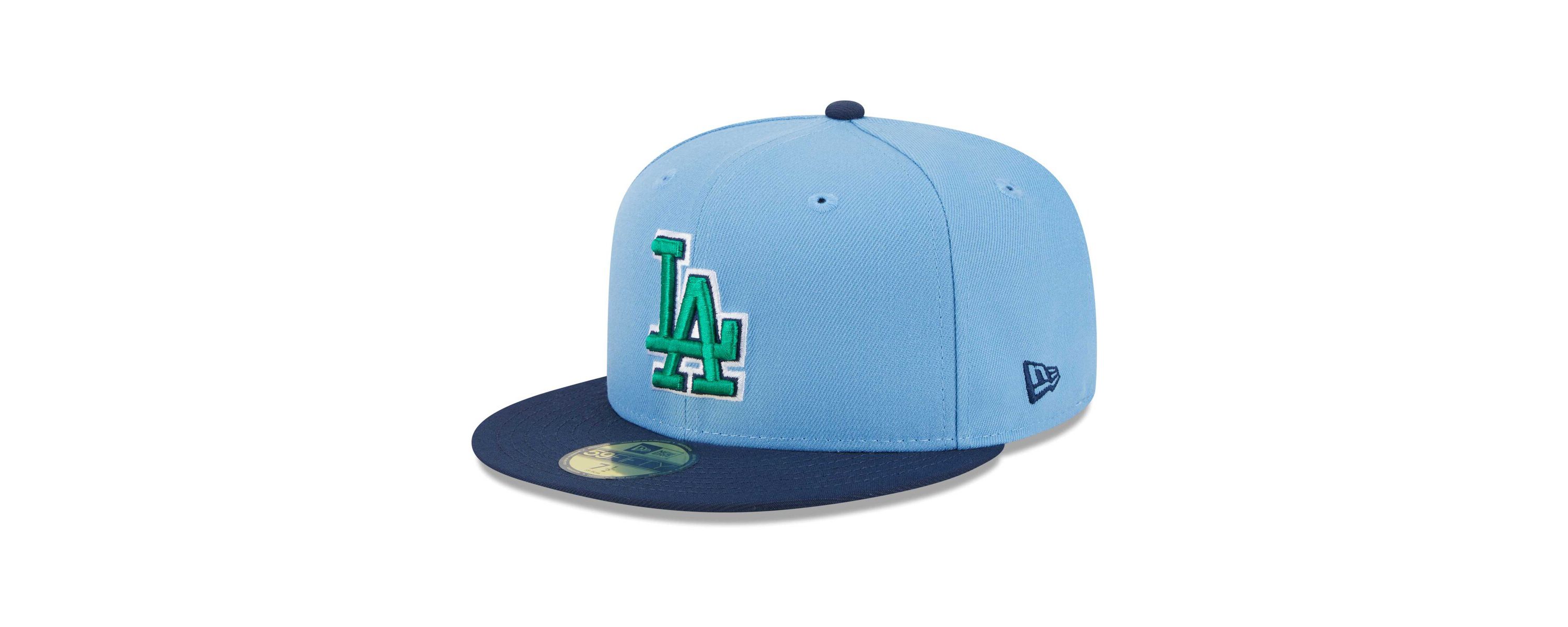 MLB Light Blue/Navy Los Angeles Dodgers Undervisor 59FIFTY Fitted Hat