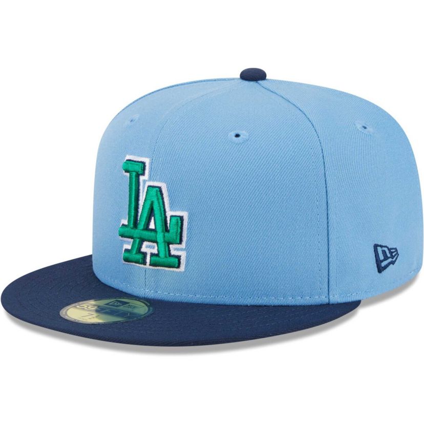 MLB Light Blue/Navy Los Angeles Dodgers Undervisor 59FIFTY Fitted Hat