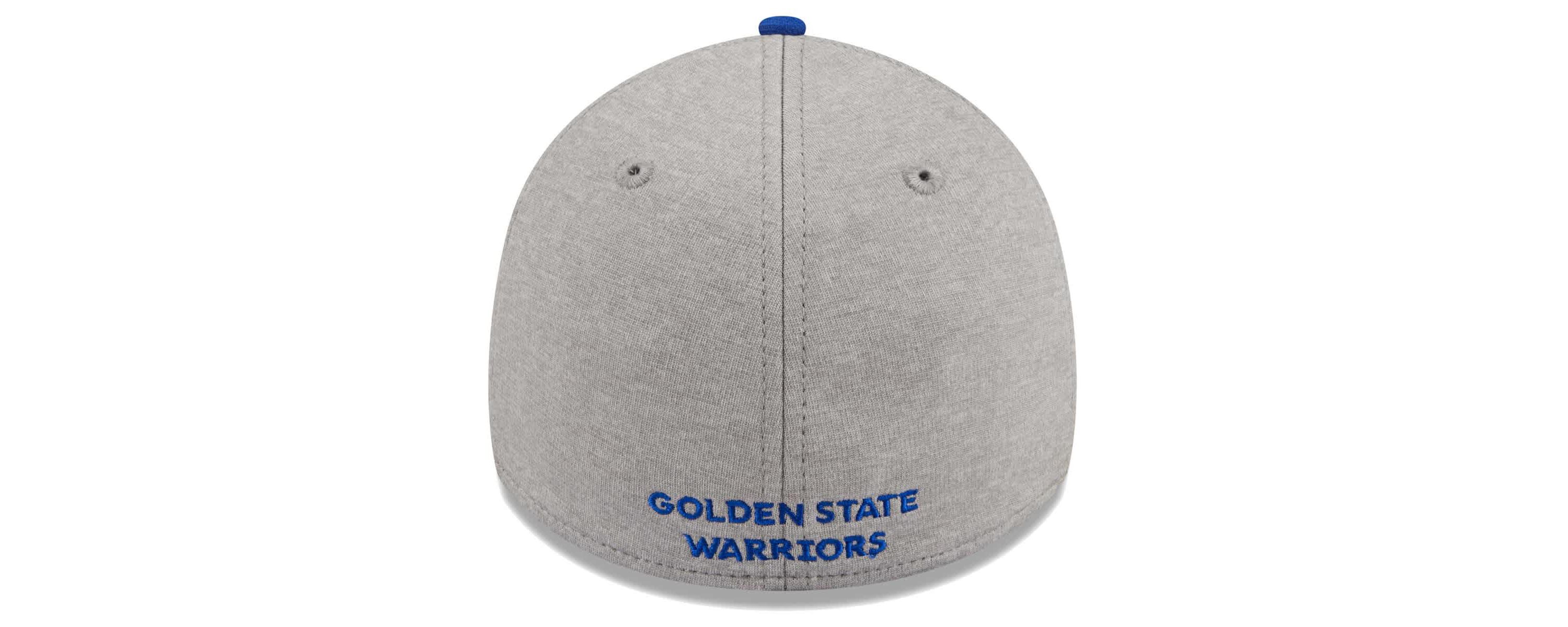 NBA Gray/Royal Golden State Warriors Striped 39THIRTY Flex Hat