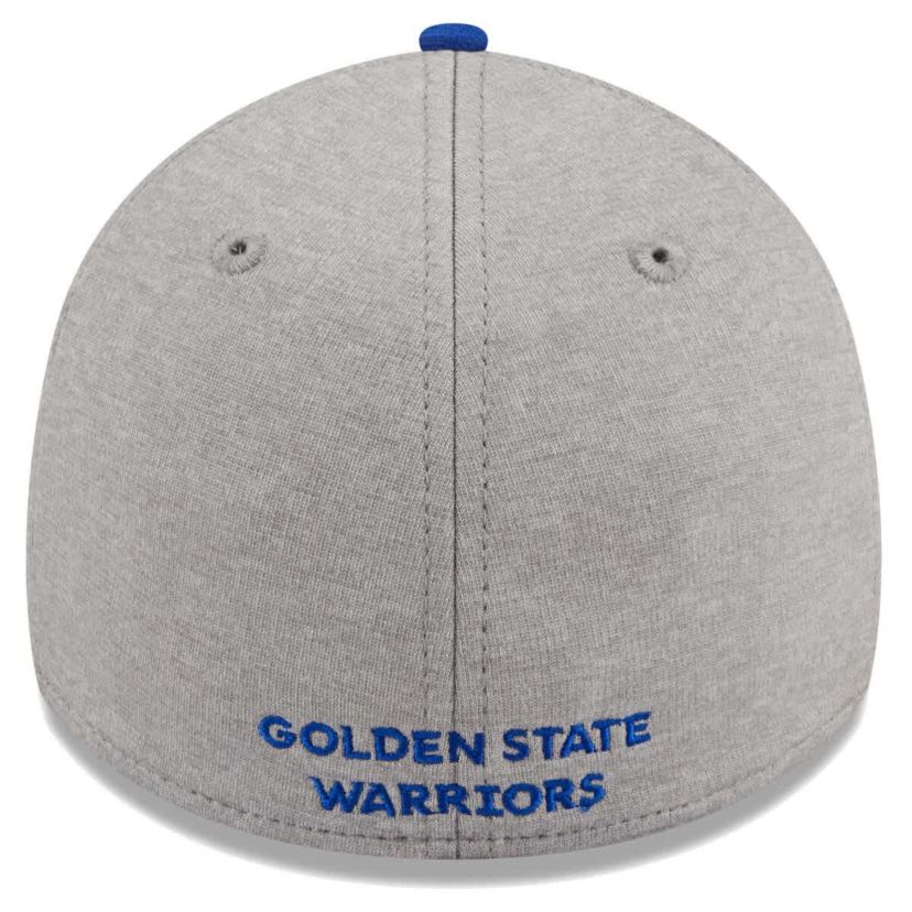 NBA Gray/Royal Golden State Warriors Striped 39THIRTY Flex Hat