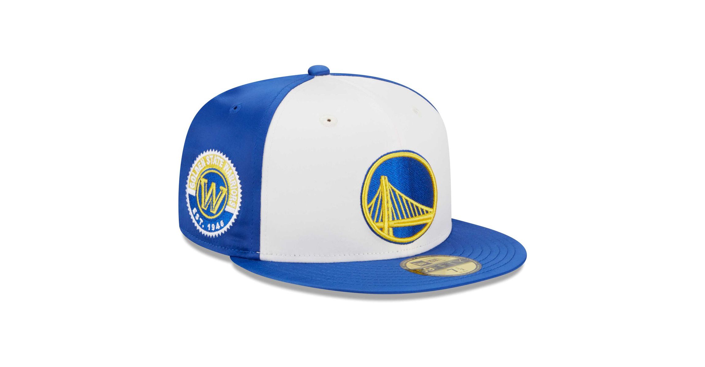 NBA Golden State Warriors Throwback Satin 59FIFTY Fitted Hat