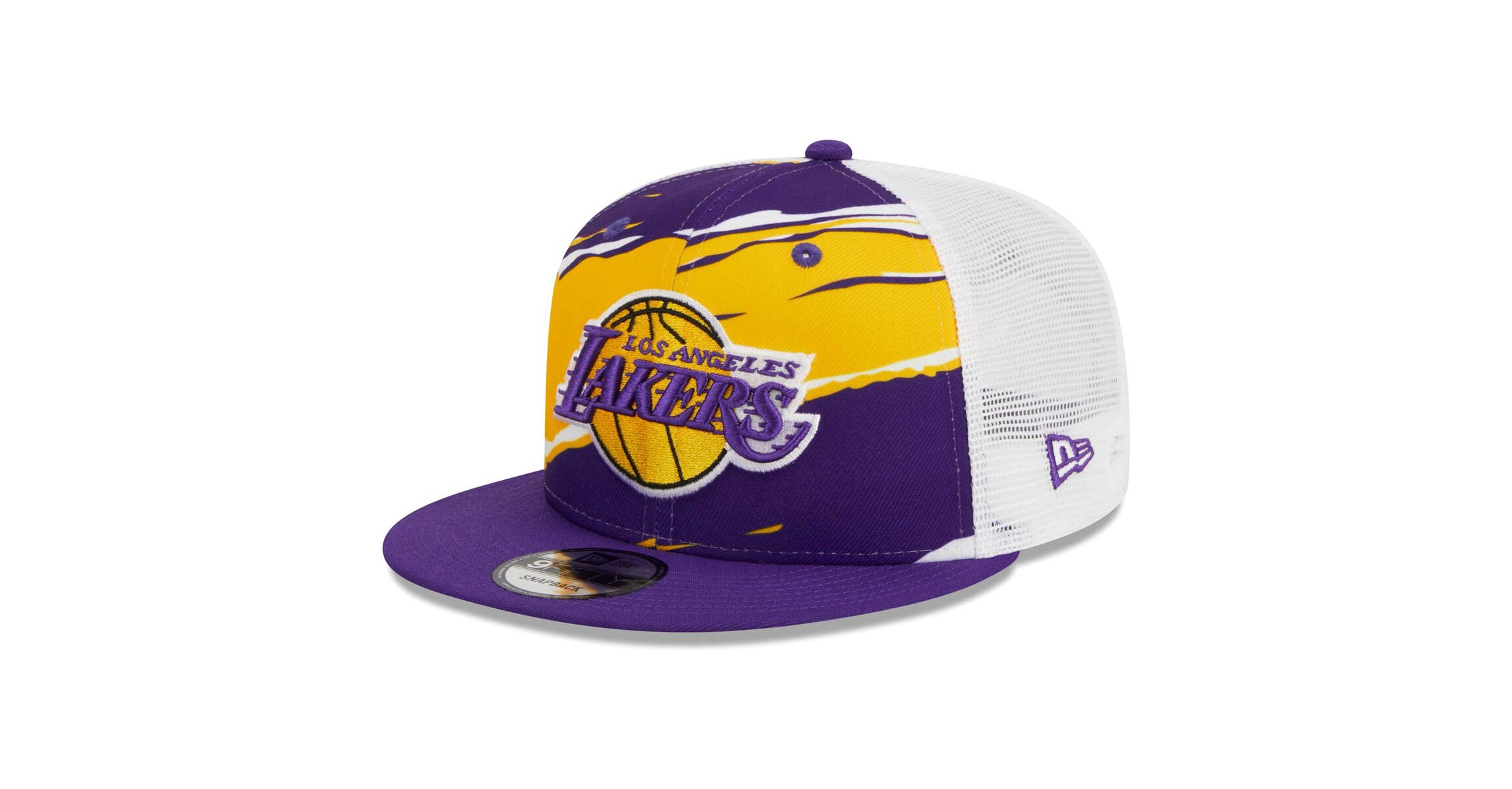 NBA Purple/White Los Angeles Lakers Tear Trucker 9FIFTY Adjustable Hat