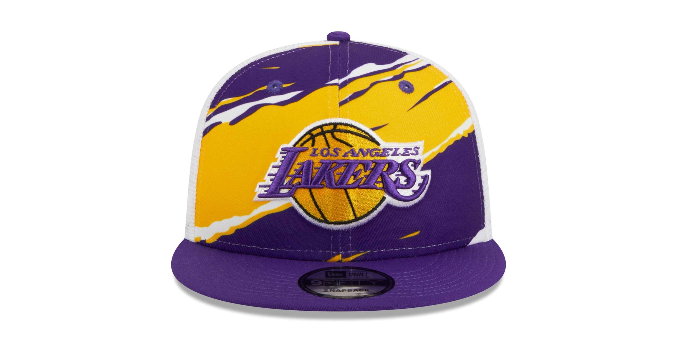 NBA Purple/White Los Angeles Lakers Tear Trucker 9FIFTY Adjustable Hat