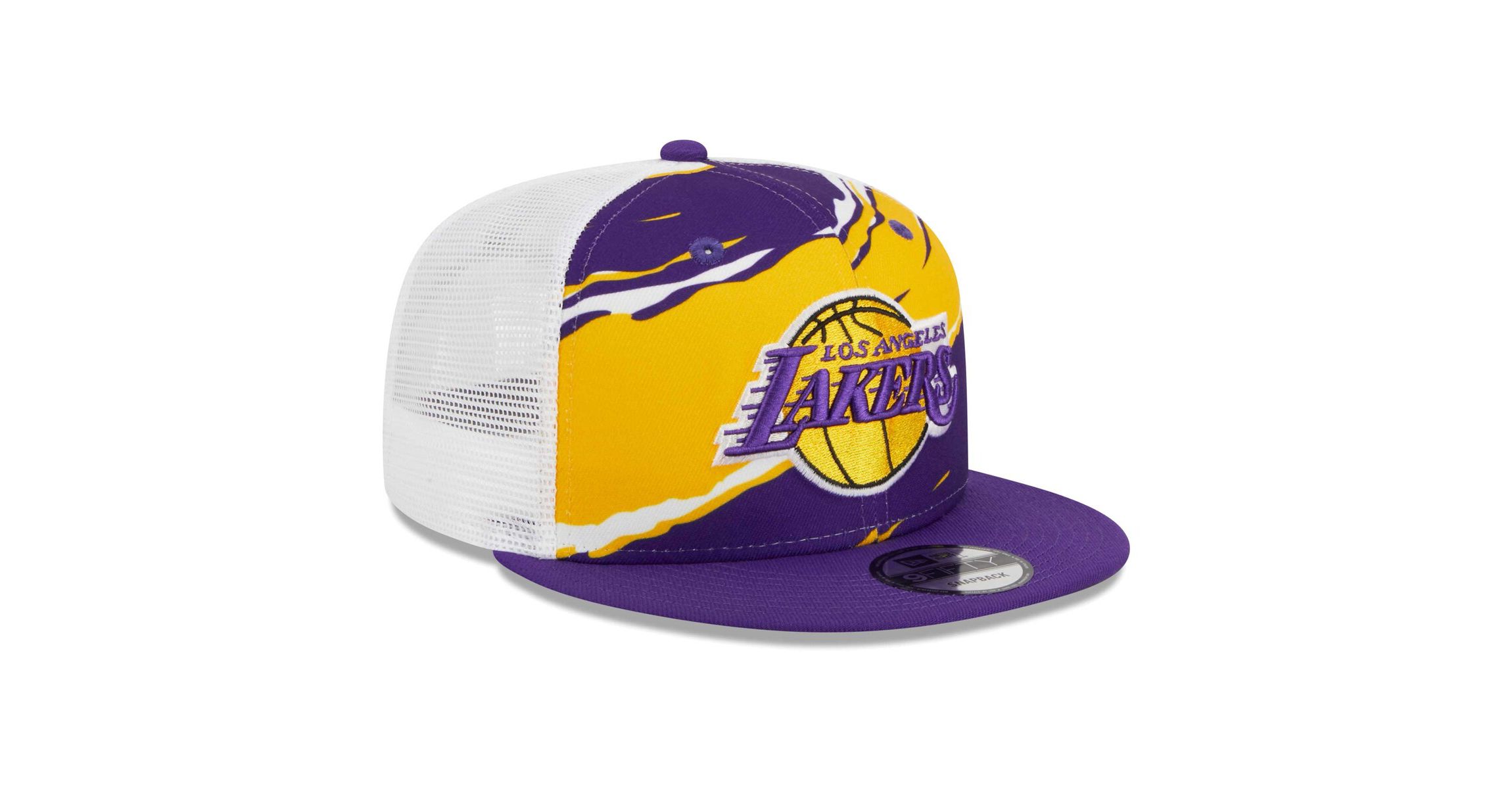 NBA Purple/White Los Angeles Lakers Tear Trucker 9FIFTY Adjustable Hat
