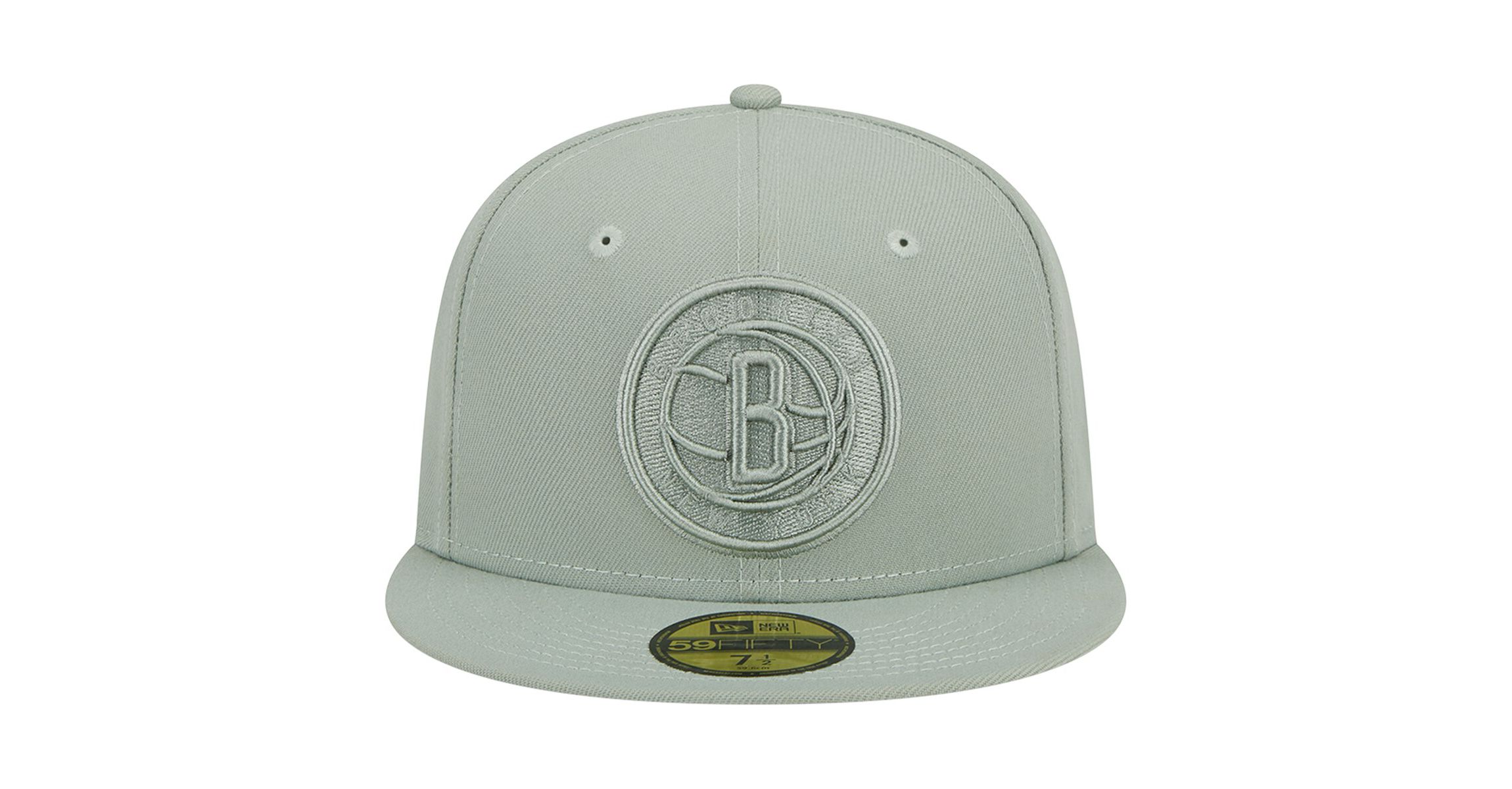 NBA Light Brooklyn Nets Sage Color Pack 59FIFTY Fitted Hat