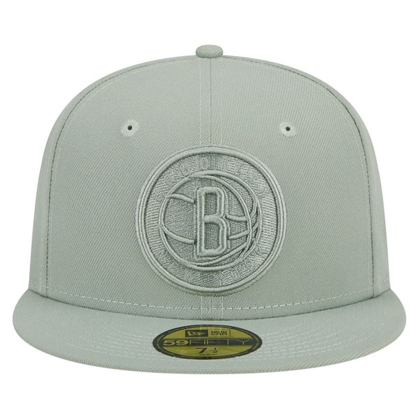 NBA Light Brooklyn Nets Sage Color Pack 59FIFTY Fitted Hat