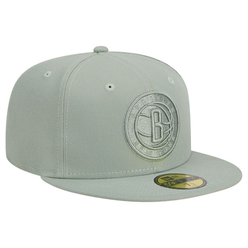 NBA Light Brooklyn Nets Sage Color Pack 59FIFTY Fitted Hat