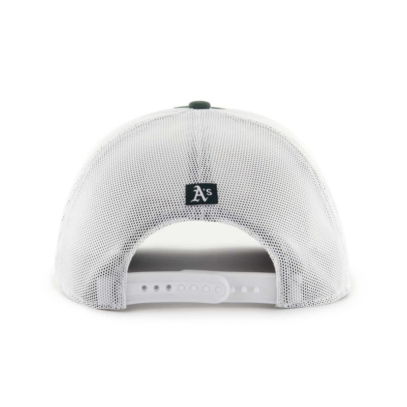 Cooperstown Teams Green/White Oakland Athletics Burgess Trucker Snapback Hat