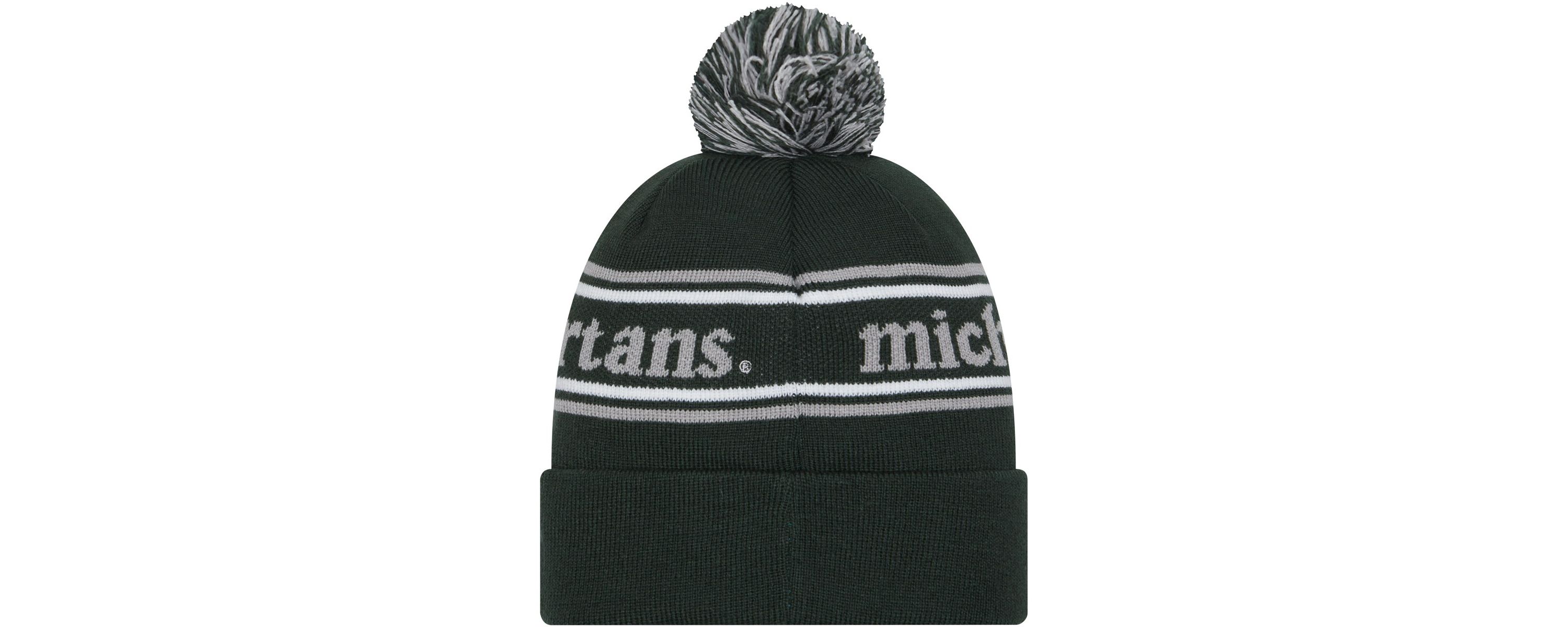 NCAA Michigan State Spartans Marquee Cuffed Knit Hat with Pom
