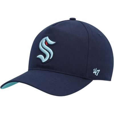 '47 Men's NHL Deep Sea Seattle Kraken Primary Hitch Snapback Hat, Navy Blue