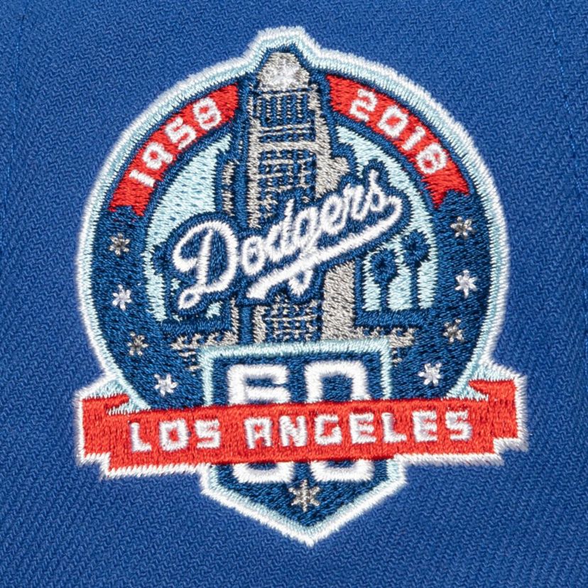MLB Royal/Gray Los Angeles Dodgers Bases Loaded Fitted Hat