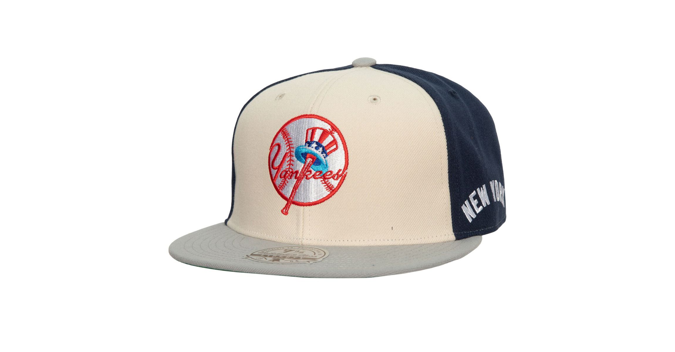 MLB Cream/Gray New York Yankees Yankee Stadium 50th Anniversary Fitted Hat