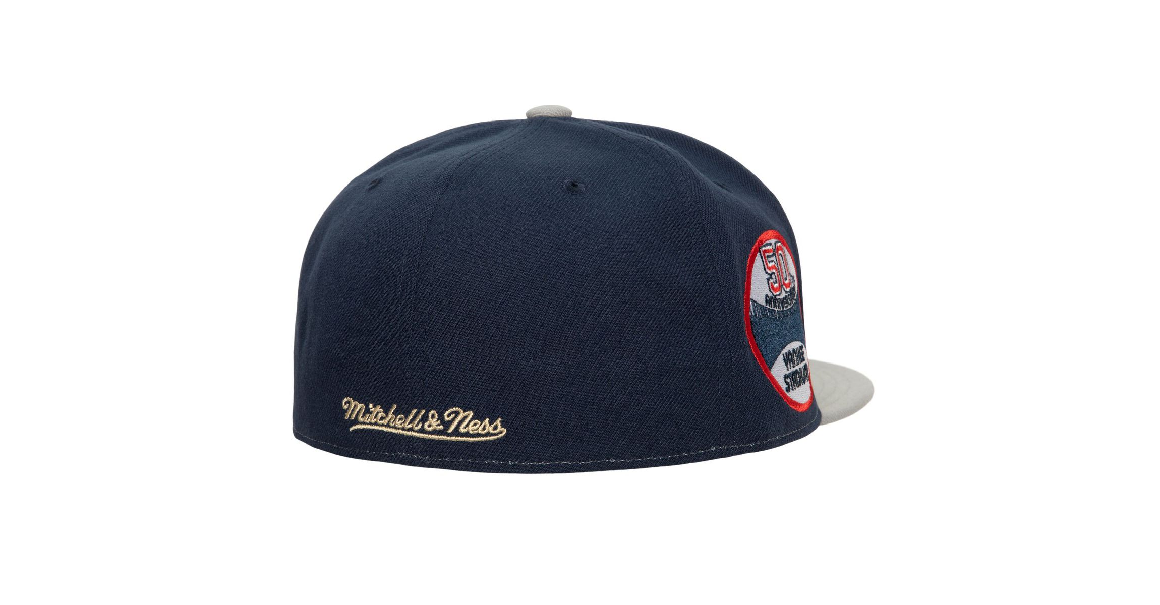 MLB Cream/Gray New York Yankees Yankee Stadium 50th Anniversary Fitted Hat