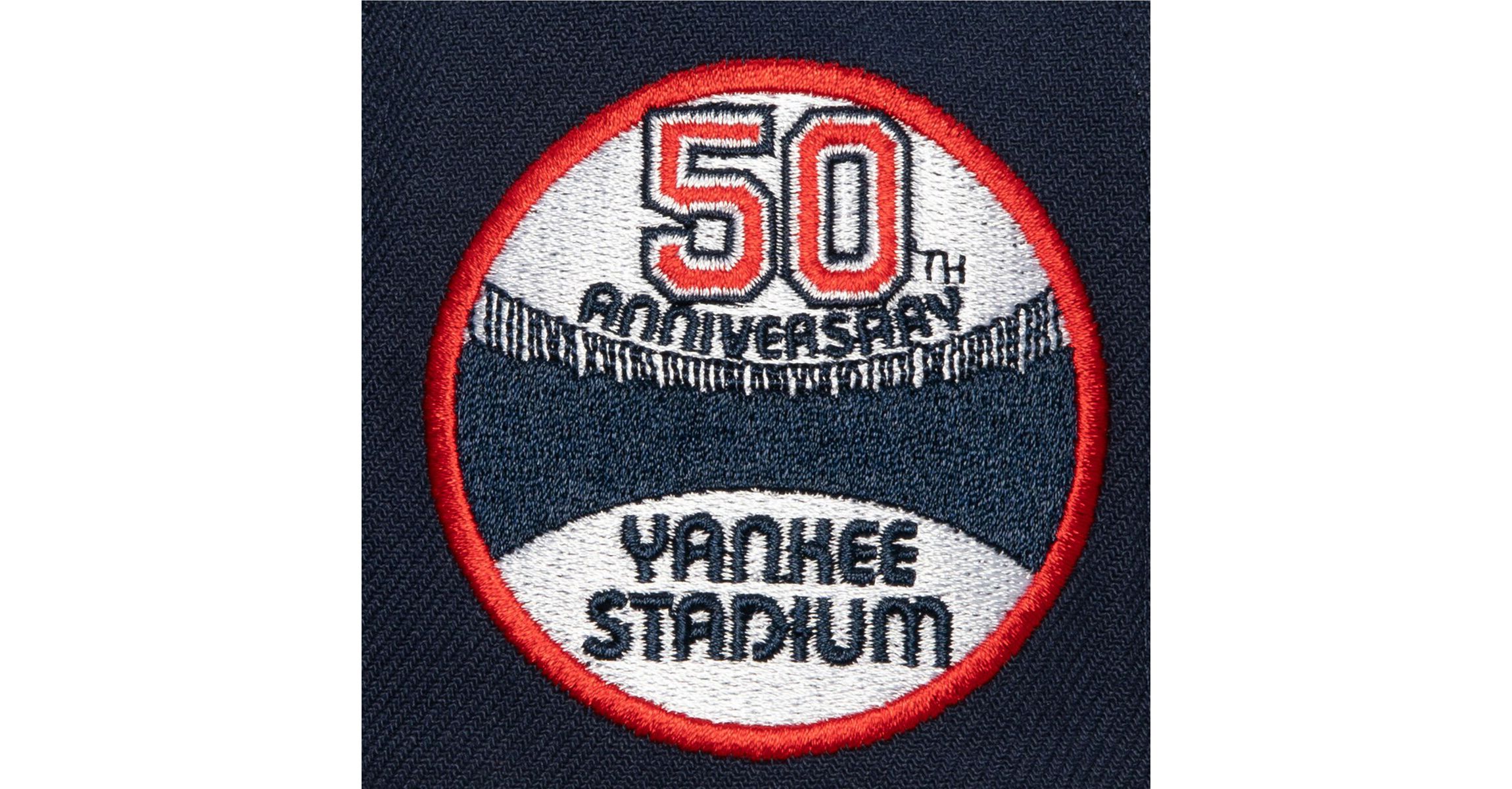 MLB Cream/Gray New York Yankees Yankee Stadium 50th Anniversary Fitted Hat