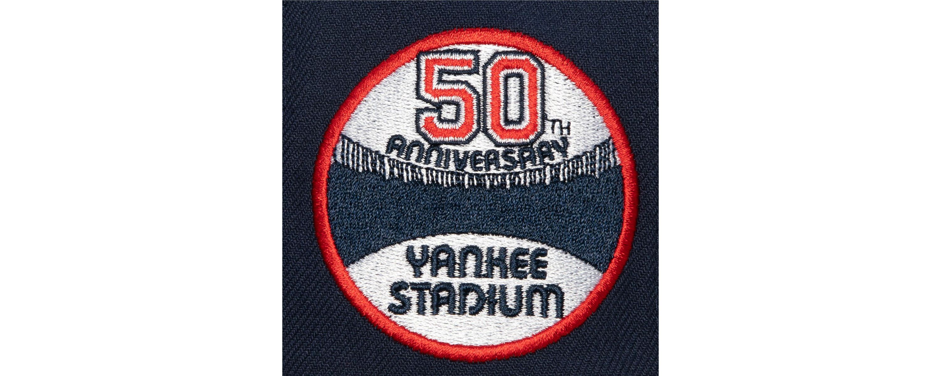 MLB Cream/Gray New York Yankees Yankee Stadium 50th Anniversary Fitted Hat