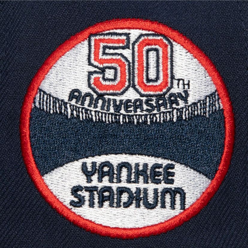 MLB Cream/Gray New York Yankees Yankee Stadium 50th Anniversary Fitted Hat