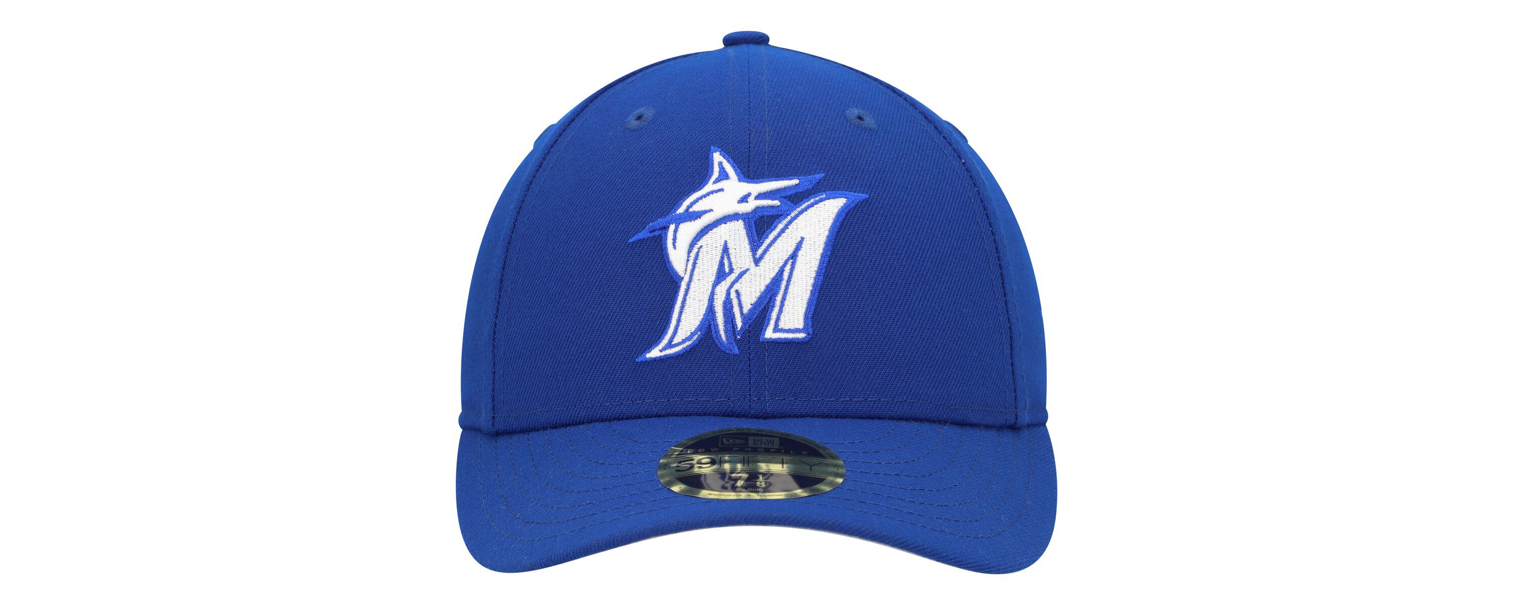 MLB Miami Marlins Logo Low 59FIFTY Fitted Hat