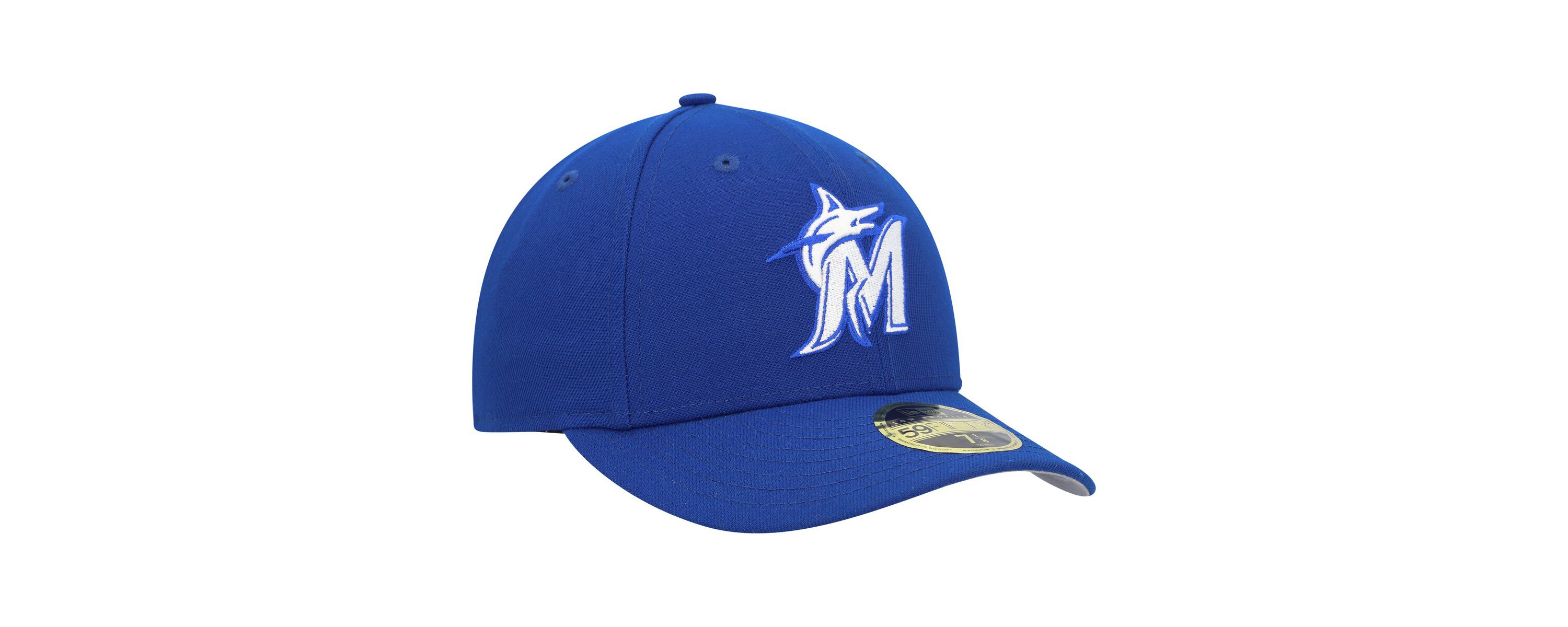MLB Miami Marlins Logo Low 59FIFTY Fitted Hat