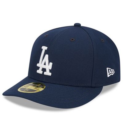 New Era Men's MLB Los Angeles Dodgers Oceanside Low 59FIFTY Fitted Hat, Navy Blue, 6 7/8