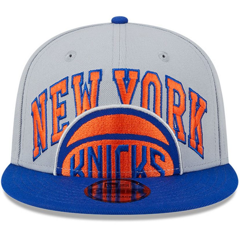 NBA Gray/Blue New York Knicks Tip-Off Two-Tone 9FIFTY Snapback Hat