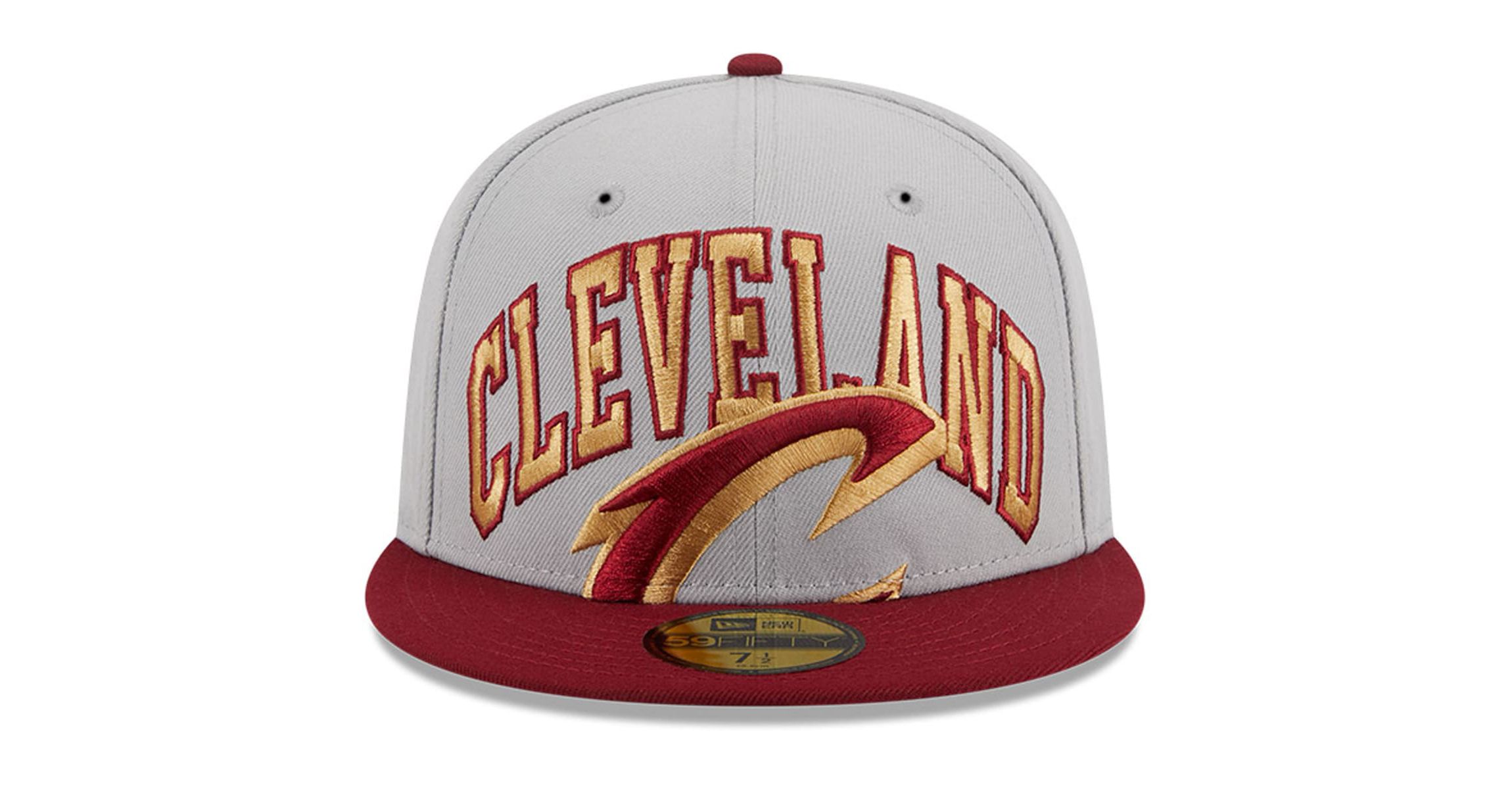 NBA Gray/Wine Cleveland Cavaliers Tip-Off Two-Tone 59FIFTY Fitted Hat