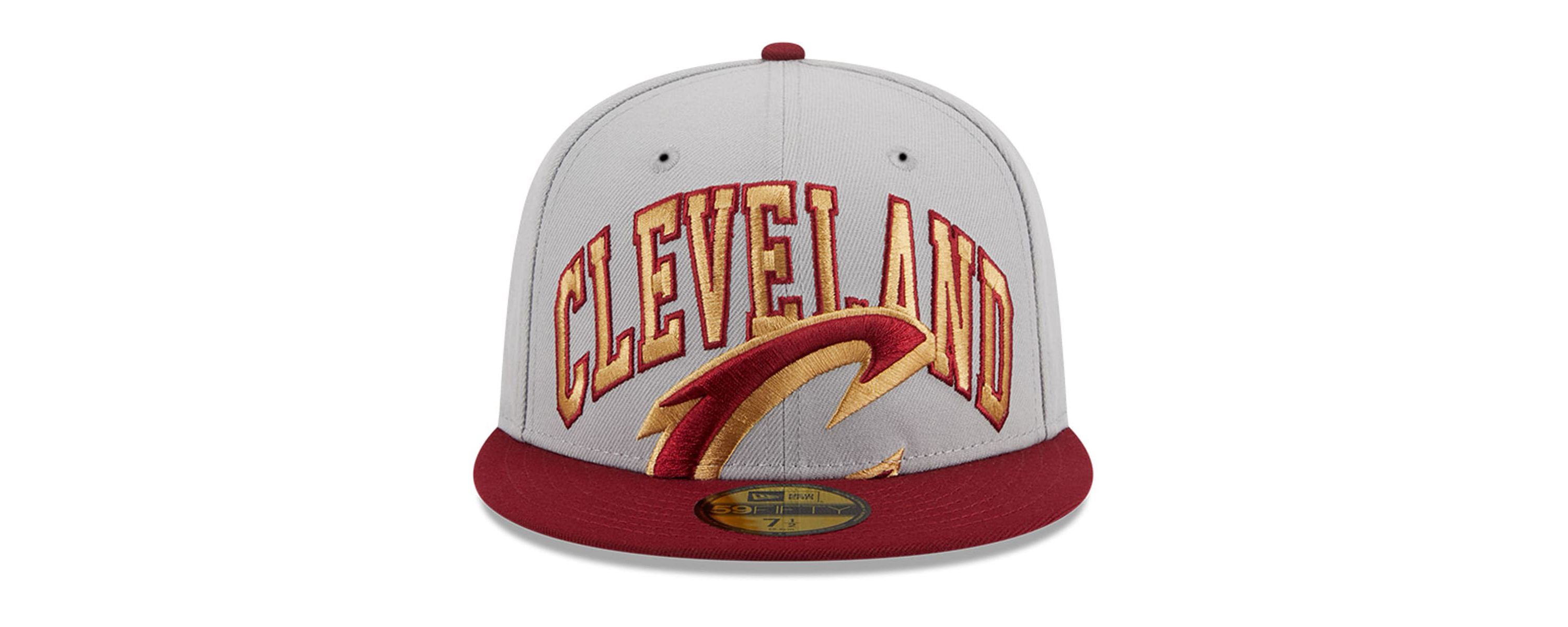 NBA Gray/Wine Cleveland Cavaliers Tip-Off Two-Tone 59FIFTY Fitted Hat