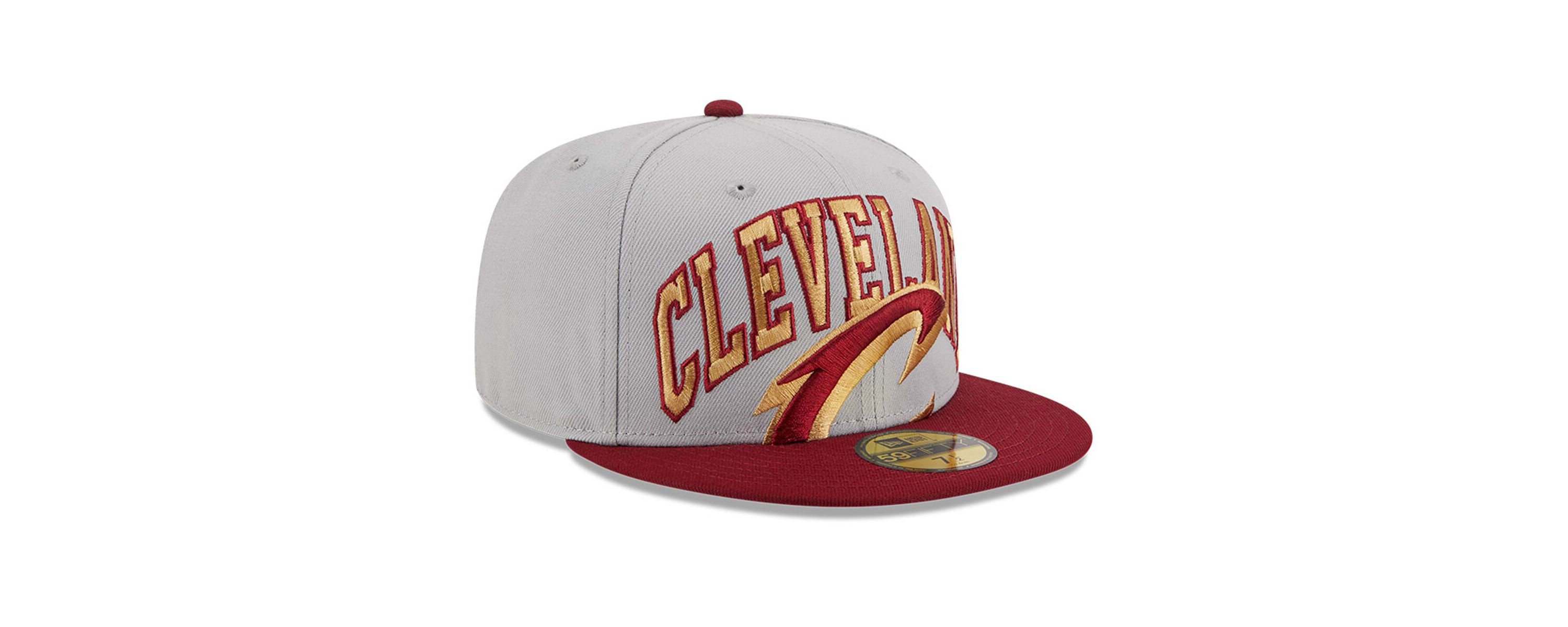 NBA Gray/Wine Cleveland Cavaliers Tip-Off Two-Tone 59FIFTY Fitted Hat