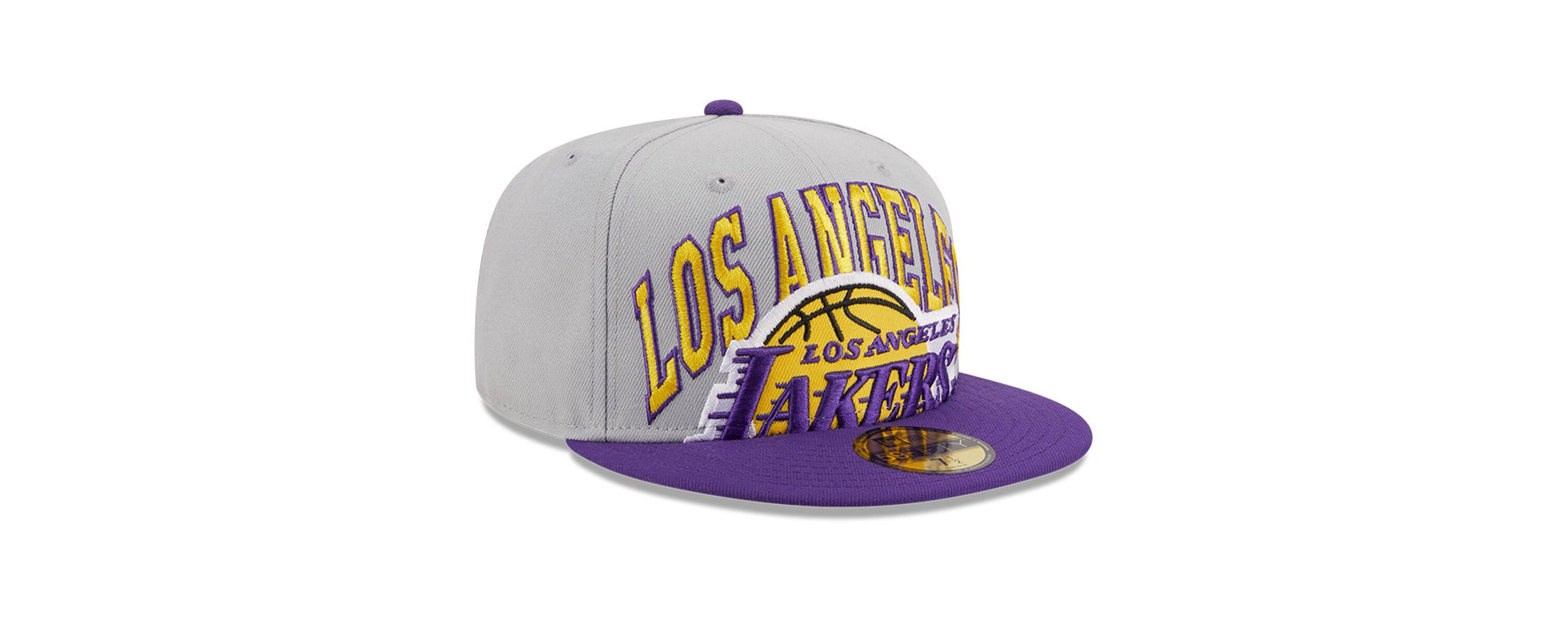 NBA Gray/Purple Los Angeles Lakers Tip-Off Two-Tone 59FIFTY Fitted Hat