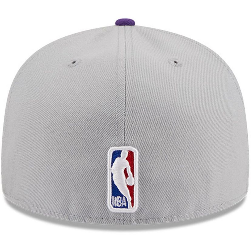NBA Gray/Purple Los Angeles Lakers Tip-Off Two-Tone 59FIFTY Fitted Hat