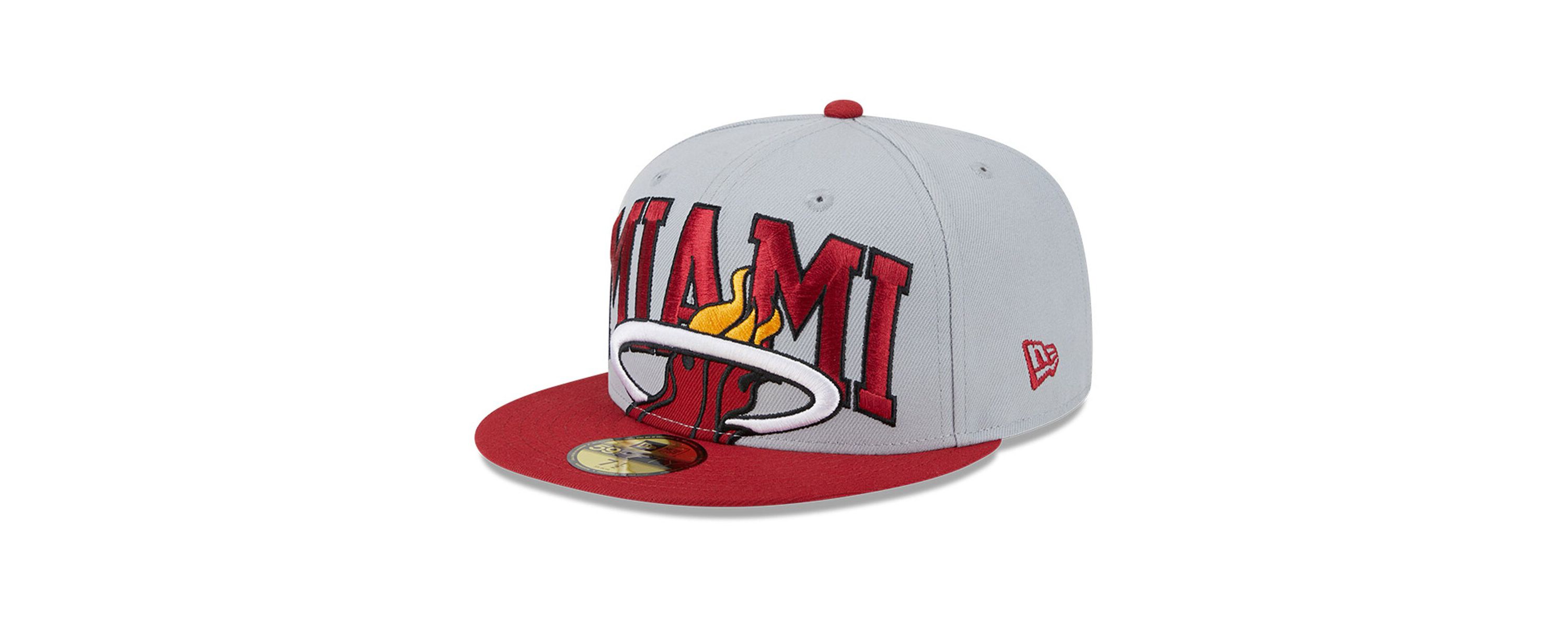 NBA Gray/Red Miami Heat Tip-Off Two-Tone 59FIFTY Fitted Hat
