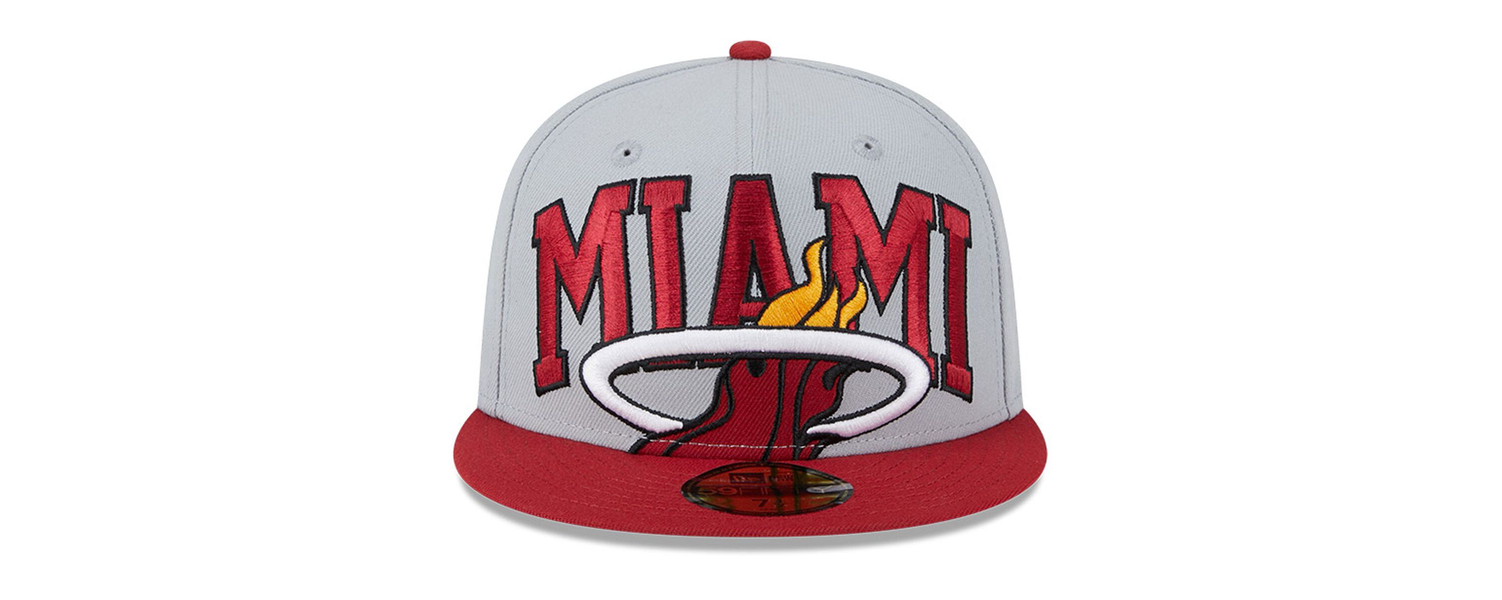 NBA Gray/Red Miami Heat Tip-Off Two-Tone 59FIFTY Fitted Hat