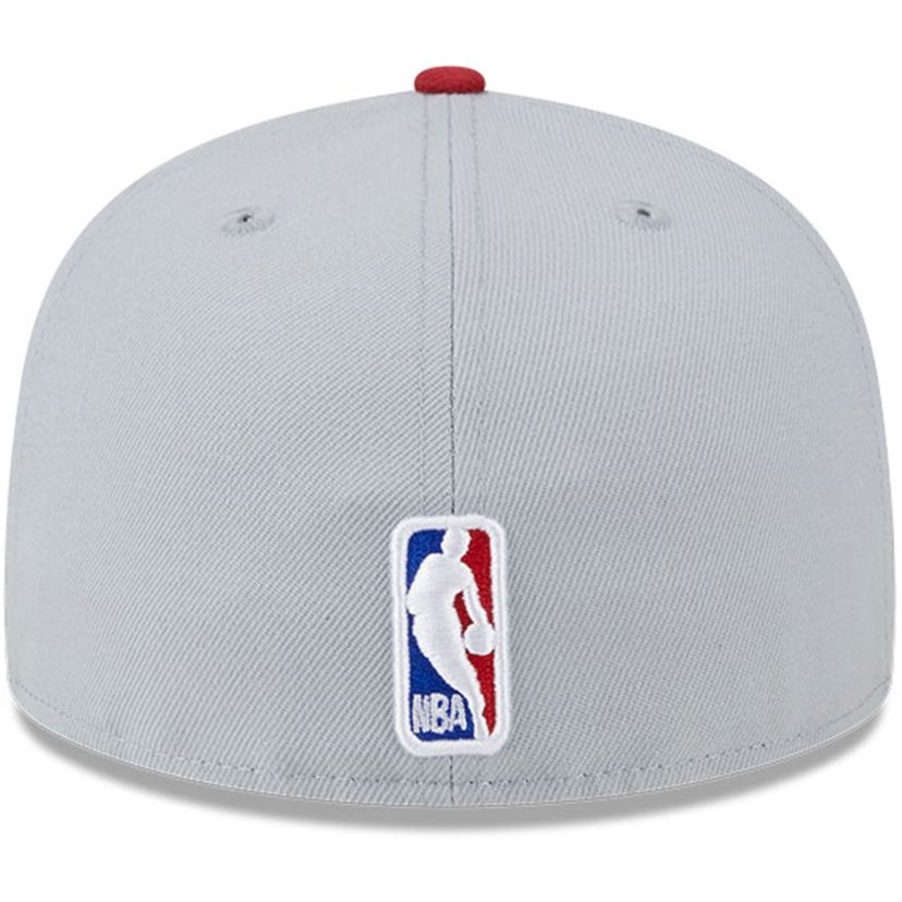 NBA Gray/Red Miami Heat Tip-Off Two-Tone 59FIFTY Fitted Hat