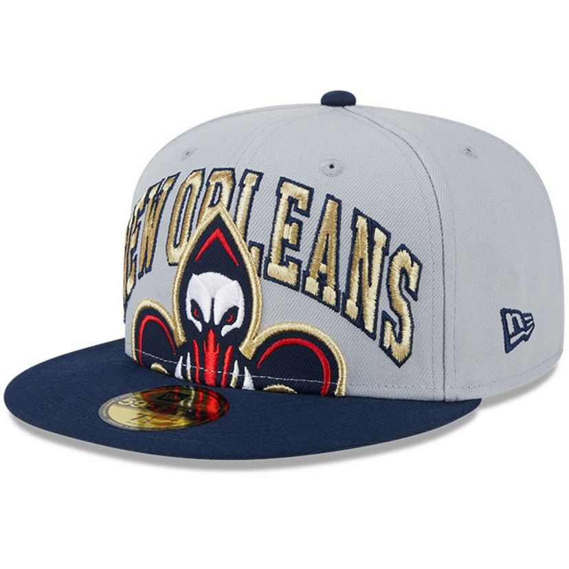 NBA Gray/Navy New Orleans Pelicans Tip-Off Two-Tone 59FIFTY Fitted Hat