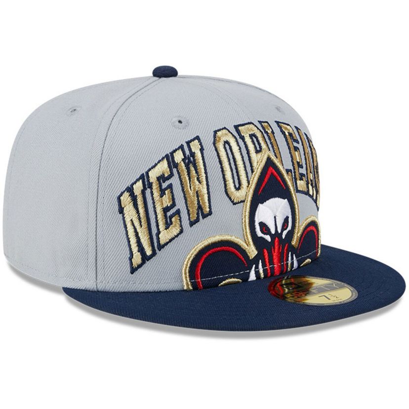 NBA Gray/Navy New Orleans Pelicans Tip-Off Two-Tone 59FIFTY Fitted Hat