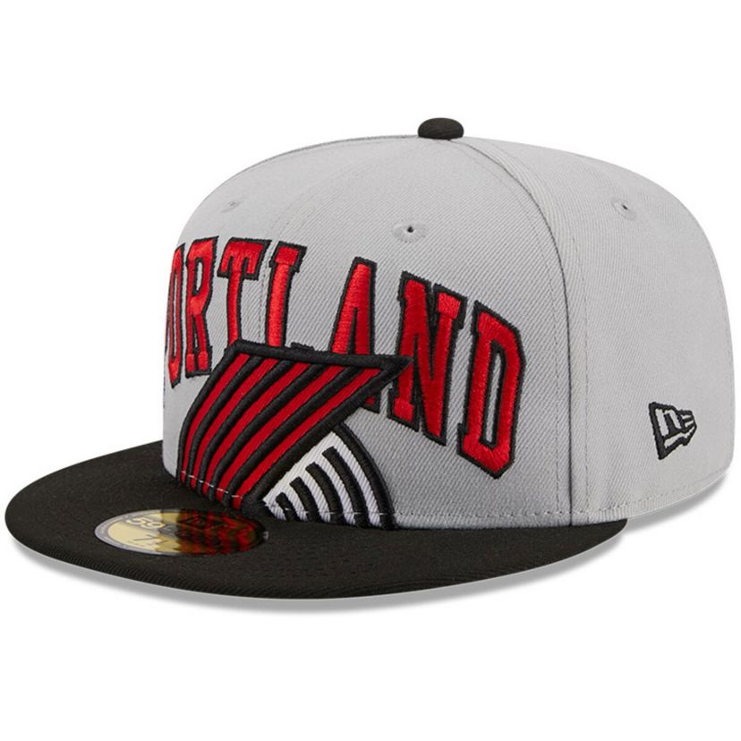 NBA Gray/Black Portland Trail Blazers Tip-Off Two-Tone 59FIFTY Fitted Hat