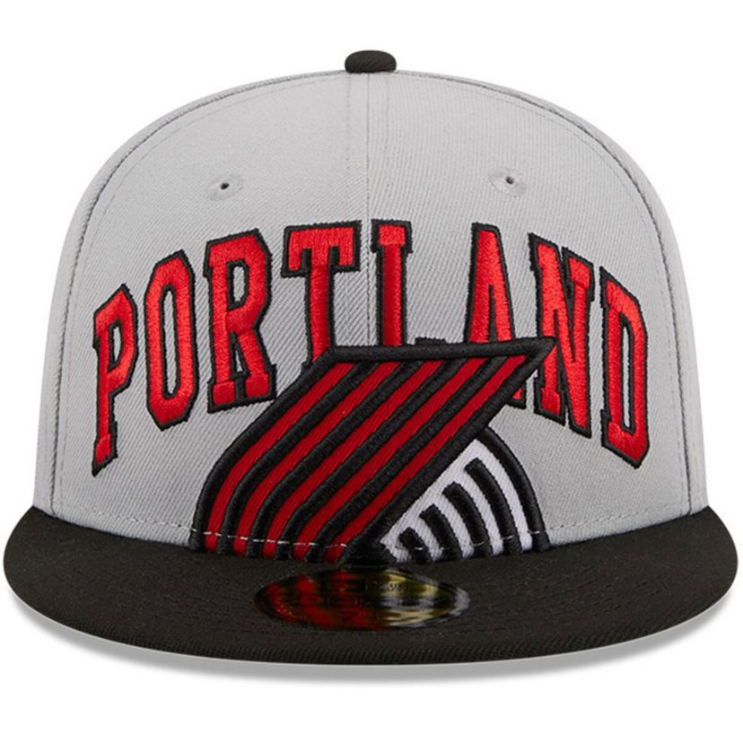 NBA Gray/Black Portland Trail Blazers Tip-Off Two-Tone 59FIFTY Fitted Hat
