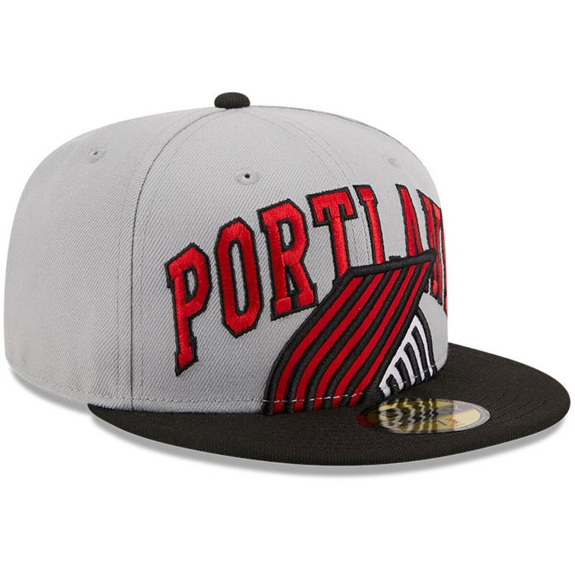 NBA Gray/Black Portland Trail Blazers Tip-Off Two-Tone 59FIFTY Fitted Hat