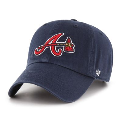'47 Men's MLB Atlanta Braves Clean Up Adjustable Hat, Navy Blue