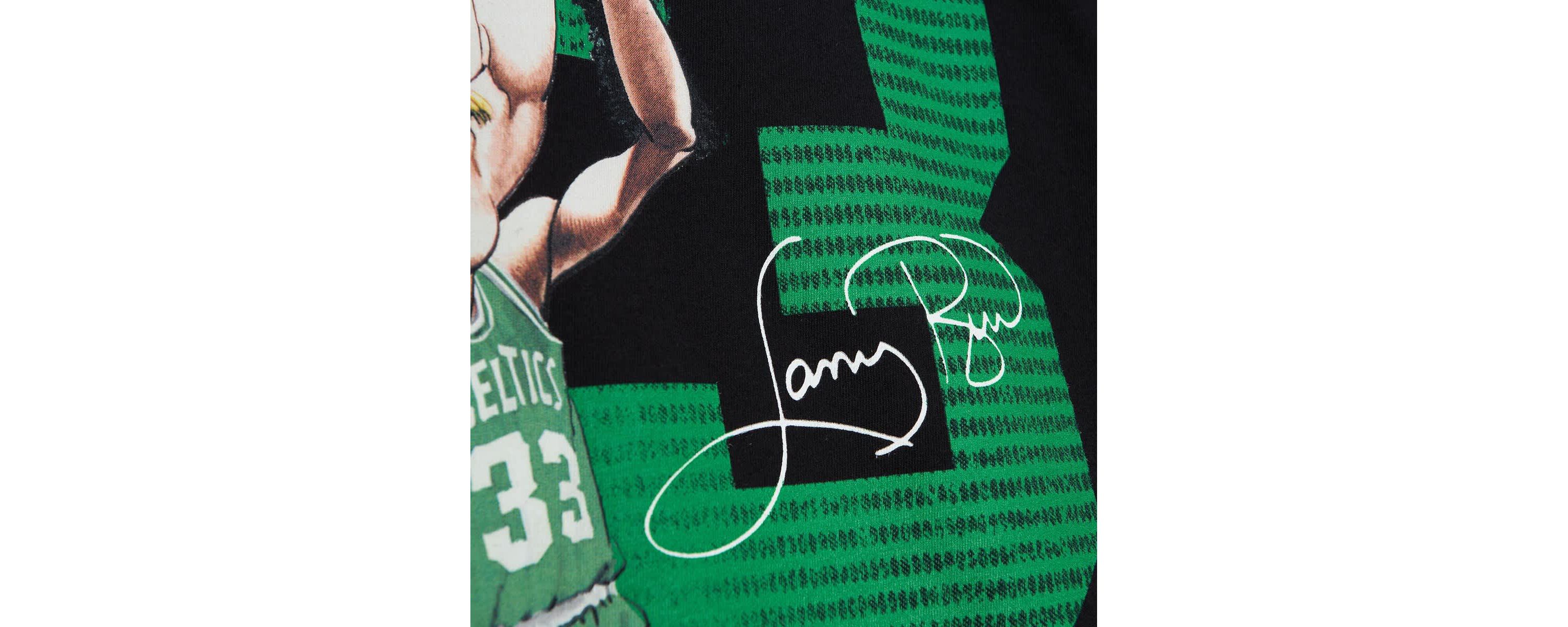 NBA Larry Bird Boston Celtics Hardwood Classics Caricature T-Shirt