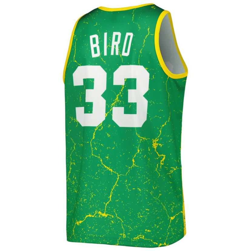 NBA Larry Bird Kelly Boston Celtics 1985-86 Hardwood Classics Player Burst Tank Top