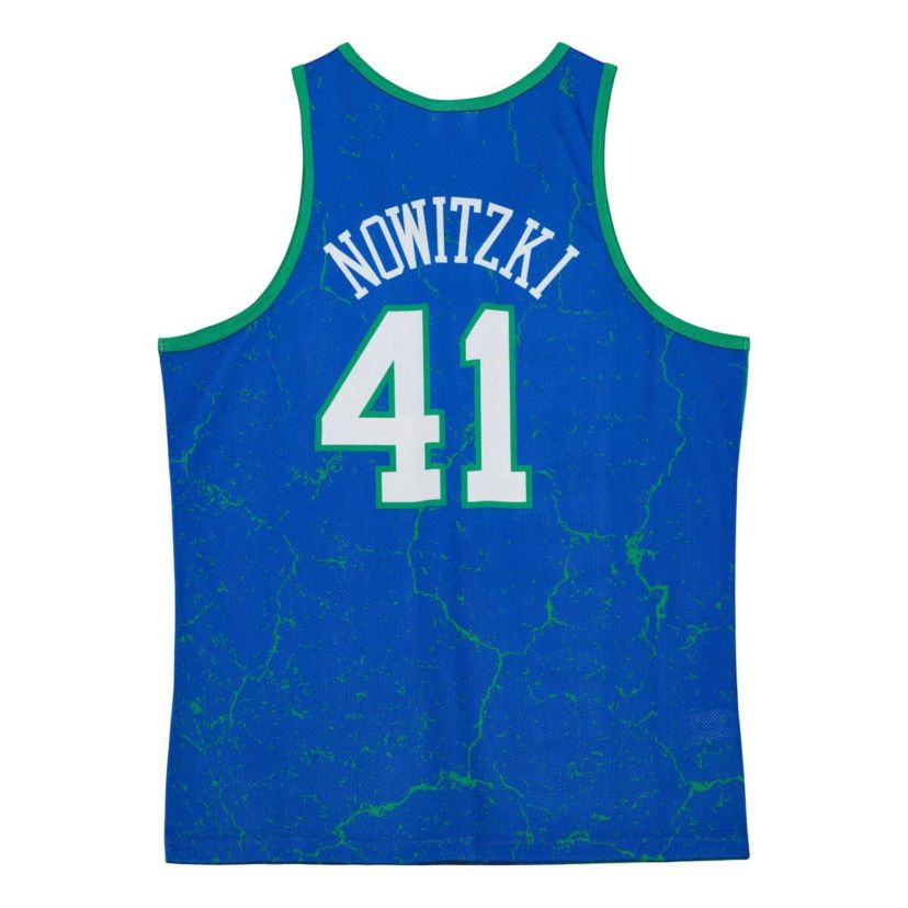 NBA Dirk Nowitzki Dallas Mavericks Hardwood Classics Player Burst Tank Top