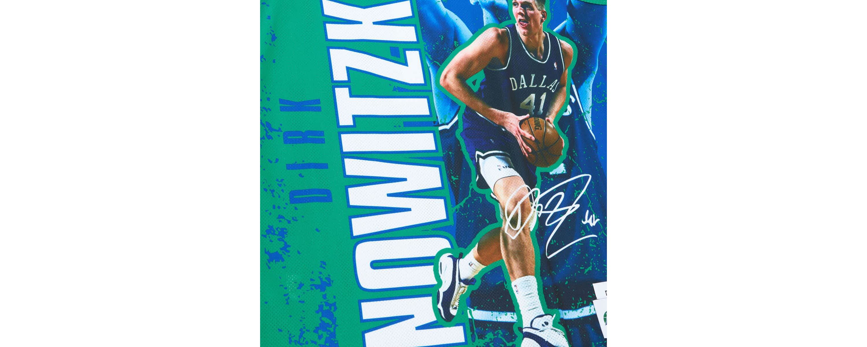 NBA Dirk Nowitzki Dallas Mavericks Hardwood Classics Player Burst Tank Top