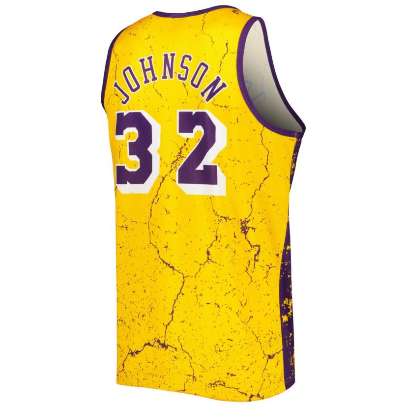 NBA Magic Johnson Los Angeles Lakers 1984-85 Hardwood Classics Player Burst Tank Top